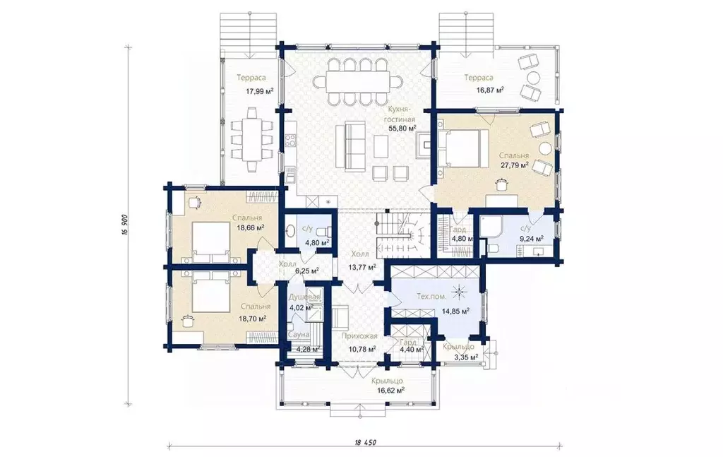 Дом в Ленинградская область, Приозерский район, Ромашкинское с/пос, ... - Фото 2