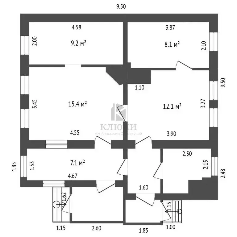 Дом в Белгород, Сумская улица, 282 (59.5 м) - Фото 1