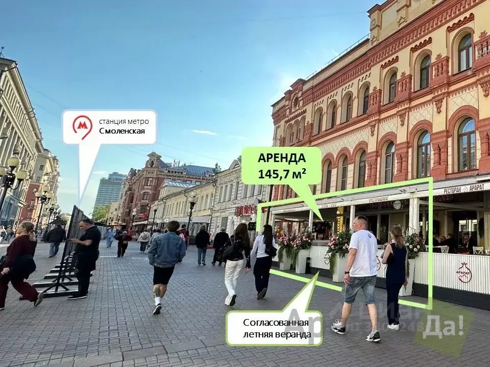 Помещение свободного назначения в Москва ул. Арбат, 32 (146 м) - Фото 1
