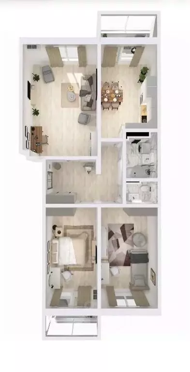 4-к кв. Карелия, Петрозаводск Перевалка-2 тер., Университетский ... - Фото 0