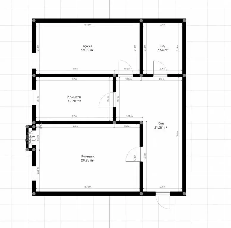 2-комнатная квартира: Нарткала, Кабардинская улица, 39 (87.8 м) - Фото 0