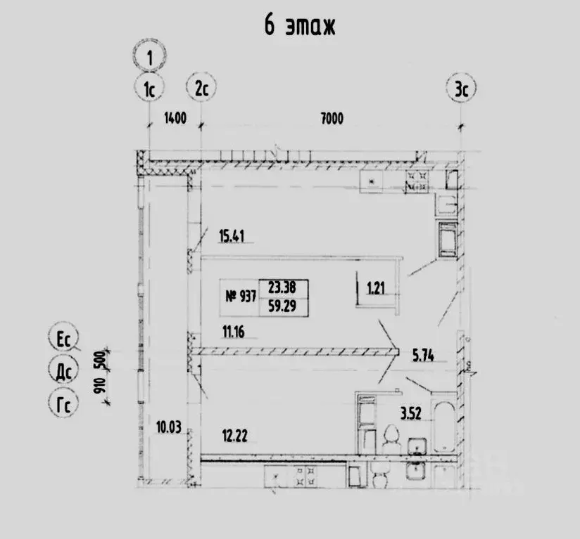 2-к кв. Санкт-Петербург Политехническая ул., 6 (58.7 м) - Фото 1