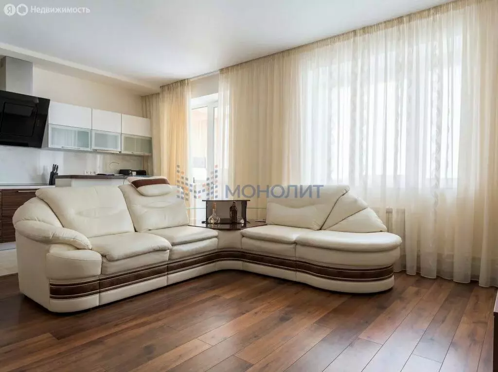 1-комнатная квартира: Нижний Новгород, улица Родионова, 193к4 (44.6 м) - Фото 1