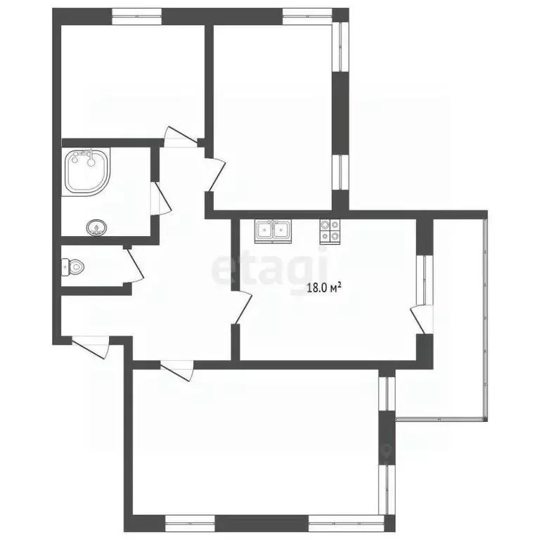 3-к кв. Ставропольский край, Пятигорск ул. Пестова (113.0 м) - Фото 2