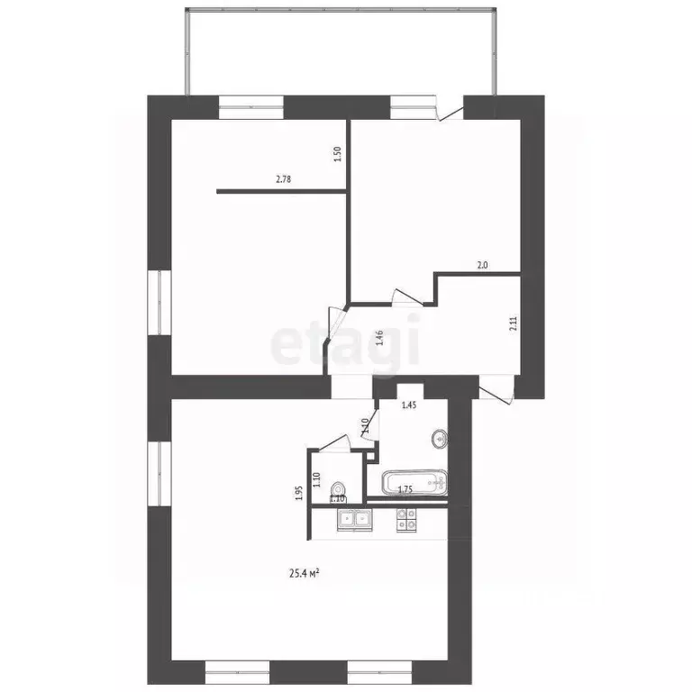 3-к кв. Севастополь ул. Адмирала Азарова, 39 (85.1 м) - Фото 1