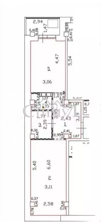 1-комнатная квартира: Абакан, Трудовая улица, 84 (48.5 м) - Фото 1