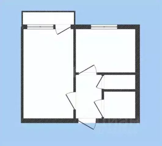 1-к кв. Белгородская область, Губкин Преображенская ул., 12 (33.9 м) - Фото 2