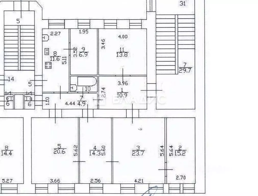 6-к кв. Санкт-Петербург 5-я Красноармейская ул., 17 (125.0 м) - Фото 2