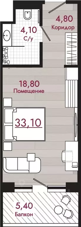 Студия Краснодарский край, Туапсинский муниципальный округ, с. Агой  ... - Фото 1