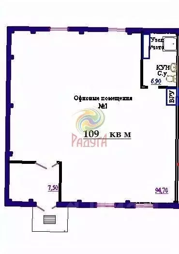 Офис в Ивановская область, Иваново Самоцветы мкр, 4 (110 м) - Фото 2