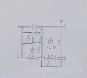 1-к кв. Омская область, Омск ул. Малиновского, 6 (36.5 м) - Фото 2
