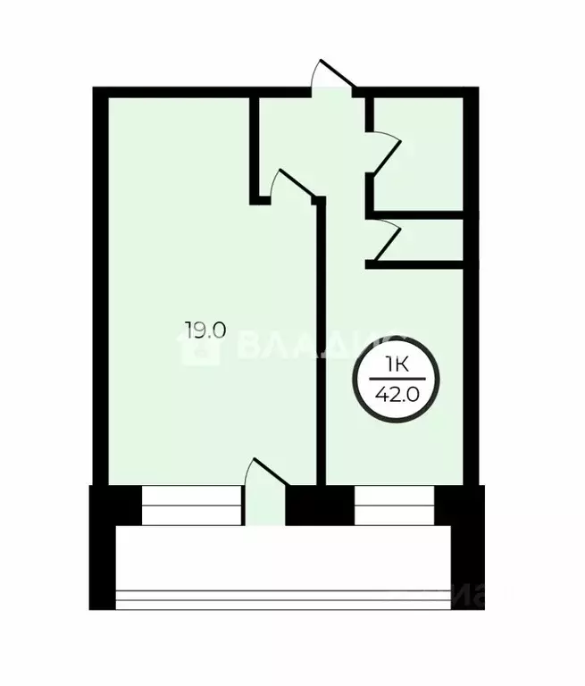 1-к кв. Москва ул. Большая Якиманка, 19 (42.0 м) - Фото 1
