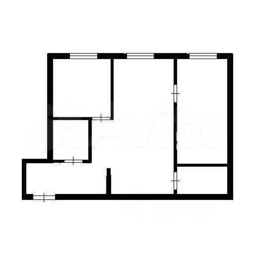 2-к. квартира, 45 м, 2/5 эт. - Фото 0