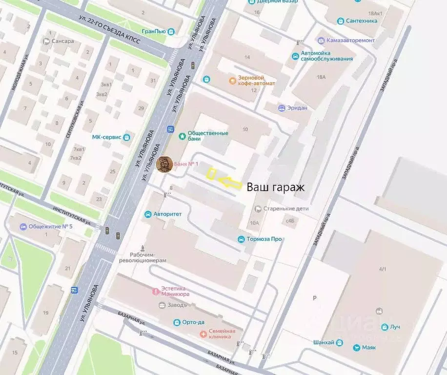 Гараж в Брянская область, Брянск ул. Ульянова, 10 (20 м) - Фото 1