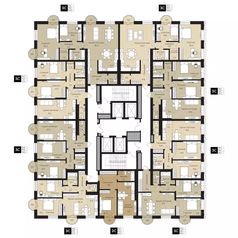 2-к кв. Башкортостан, Уфа ул. Ленина, 192 (100.0 м) - Фото 2