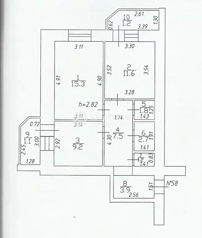 2-к кв. Татарстан, Казань ул. Гарифа Ахунова, 18 (53.2 м) - Фото 2