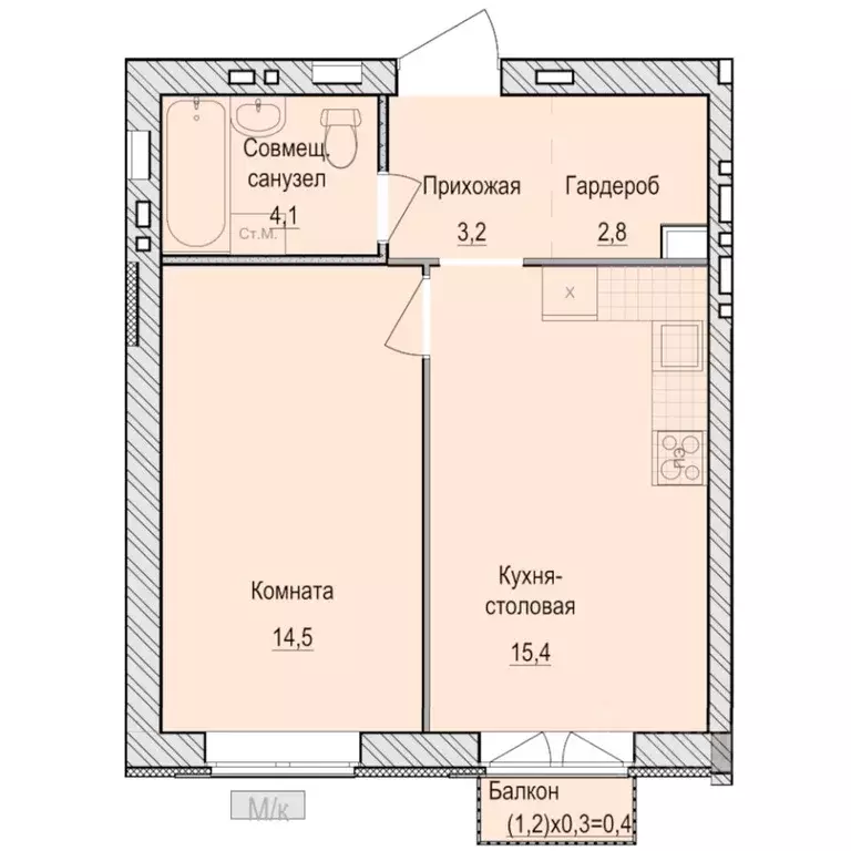 1-к кв. Удмуртия, Завьяловский район, с. Первомайский Санвилл жилой ... - Фото 1