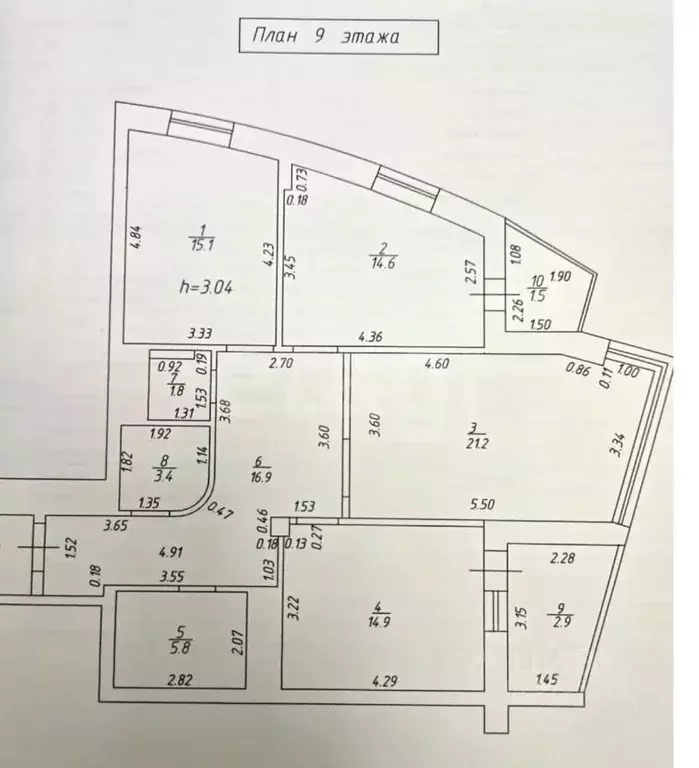 3-к кв. Татарстан, Казань ул. Оренбургский Тракт, 24В (93.7 м) - Фото 2