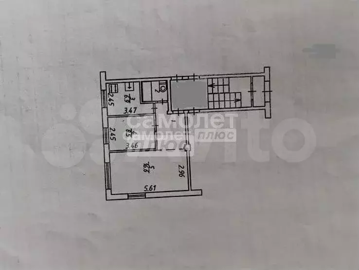 Доля в 2-к. квартире, 40,9 м, 1/5 эт. - Фото 0