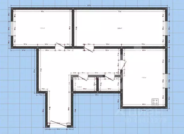 2-к кв. Белгородская область, Белгород 10-й мкр, ул. 60 лет Октября, 5 ... - Фото 2