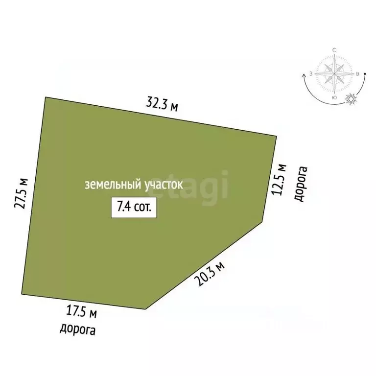 Участок в Москва д. Архангельское, ул. Зосимовская (7.44 сот.) - Фото 0