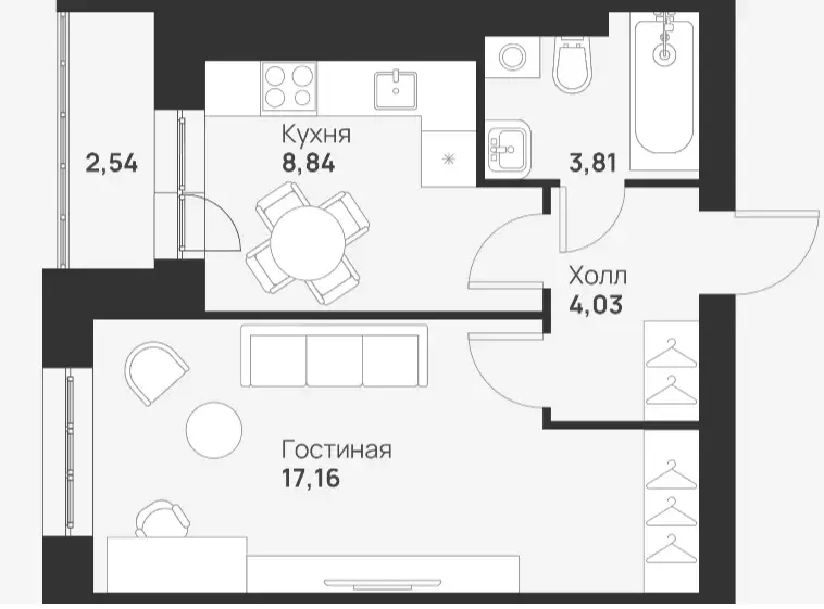 Продаётся 1-к квартира, 36.38 м - Фото 0