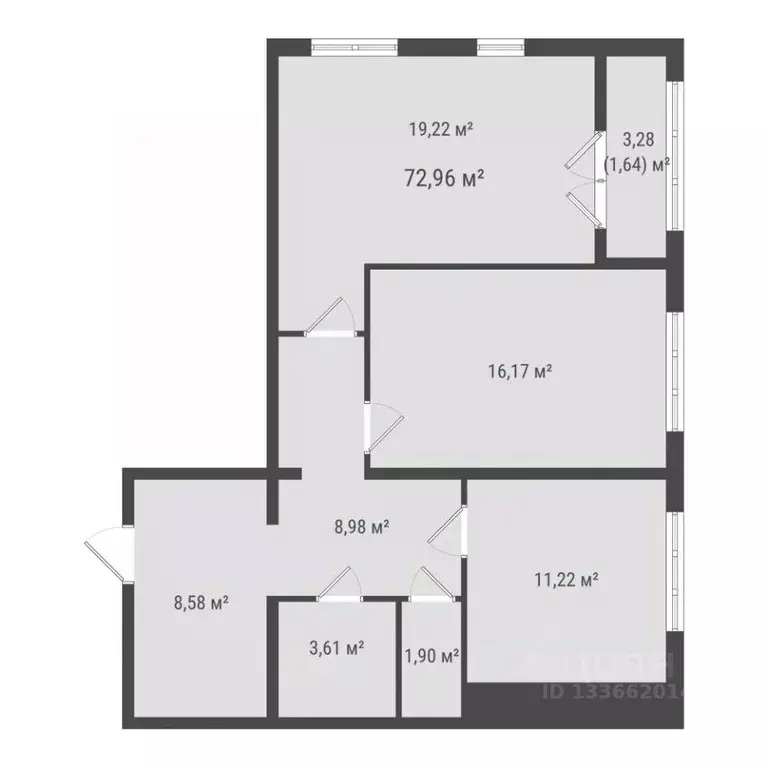 2-к кв. Сахалинская область, Южно-Сахалинск ул. Ленина (71.32 м) - Фото 1