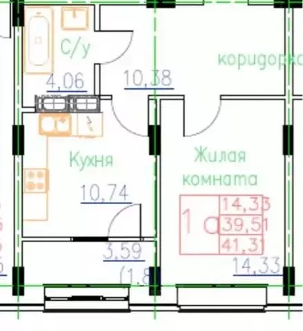 1-к кв. Чувашия, Чебоксары ул. Фридриха Энгельса, 9 (41.31 м) - Фото 0