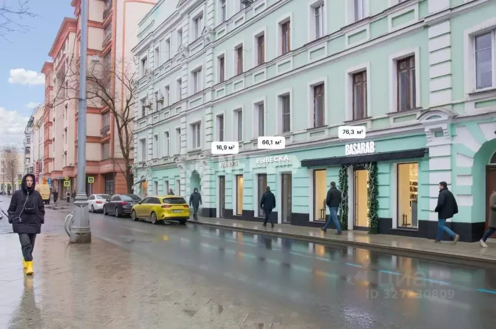 Помещение свободного назначения в Москва Богословский пер., 16/6С1 (17 ... - Фото 1