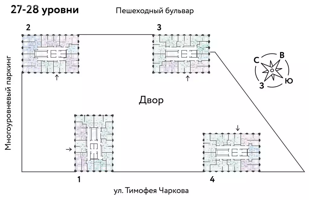 2-комнатная квартира: Тюмень, улица Тимофея Чаркова, 93 (39.52 м) - Фото 1