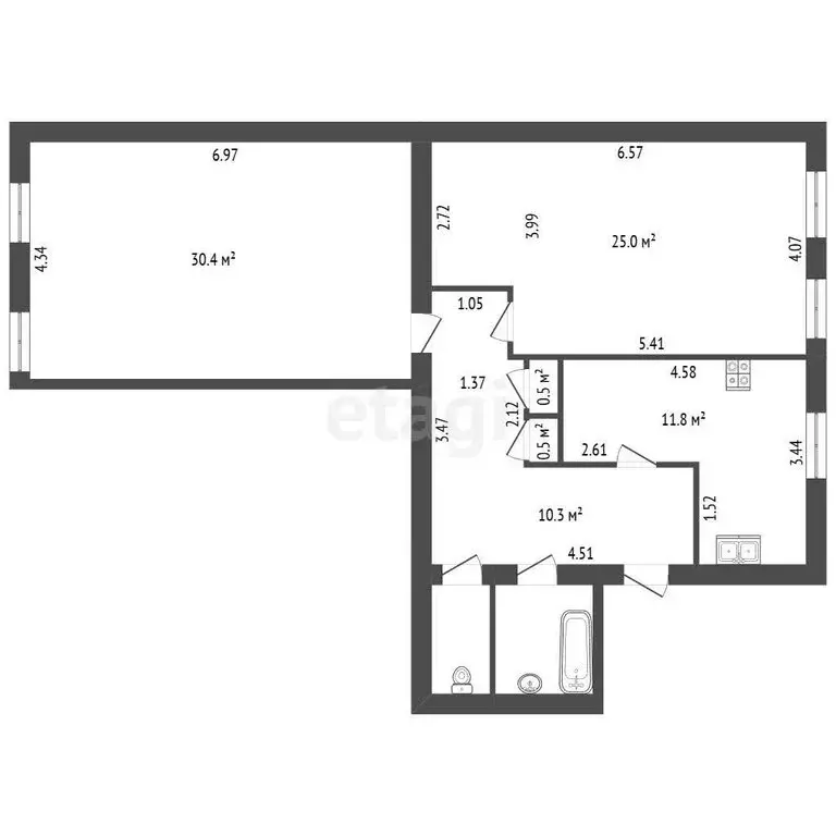 2-комнатная квартира: Санкт-Петербург, Загородный проспект, 22Б (84.2 ... - Фото 1