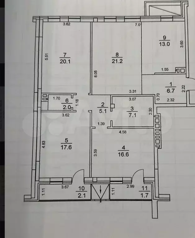 4-к. квартира, 120 м, 4/5 эт. - Фото 0