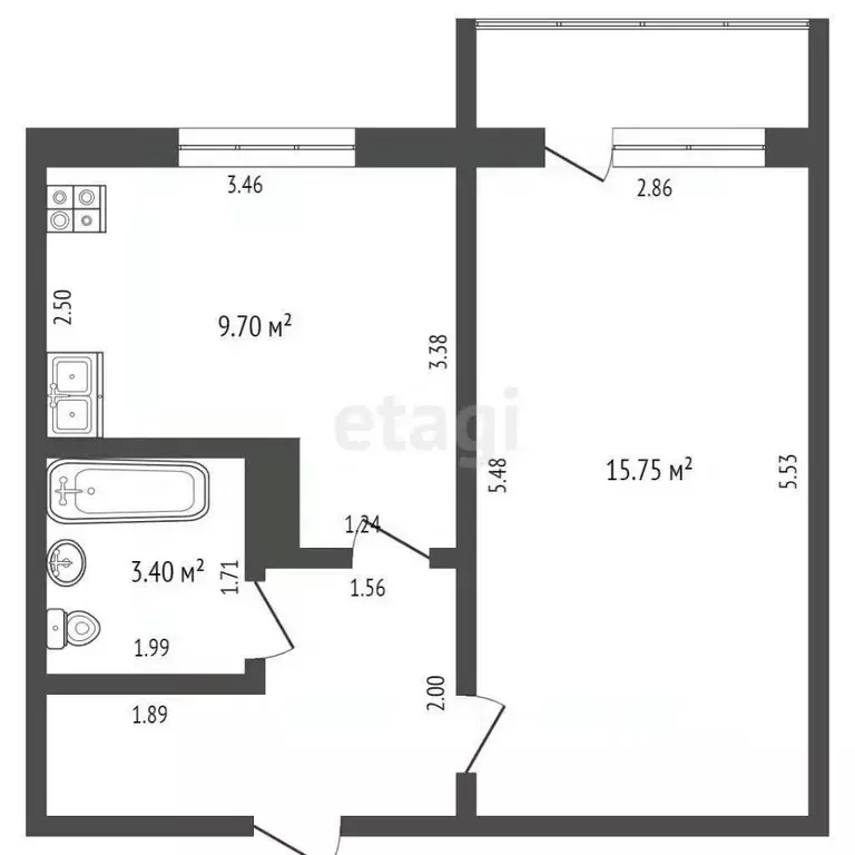 1-к кв. Мордовия, Саранск ул. Тани Бибиной, 7/1 (33.5 м) - Фото 2