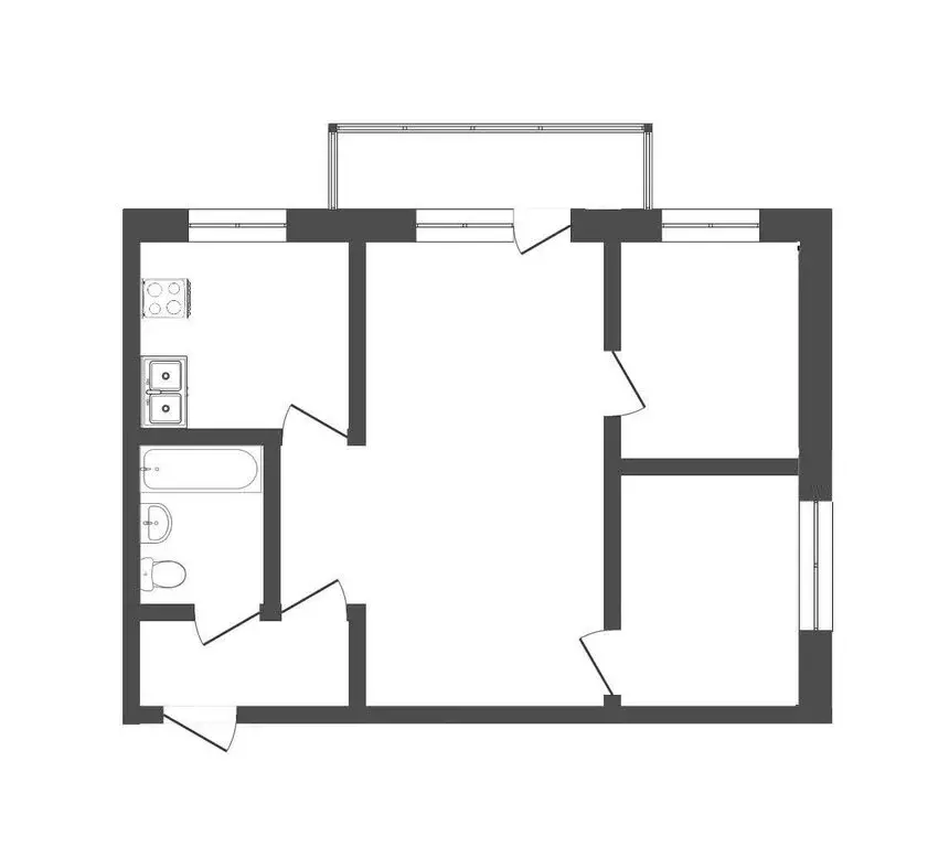 3-комнатная квартира: Вологда, улица Можайского, 50 (42.9 м) - Фото 1