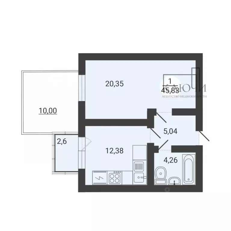 1-к кв. Челябинская область, Магнитогорск ул. Тевосяна, 32/2 (43.0 м) - Фото 2