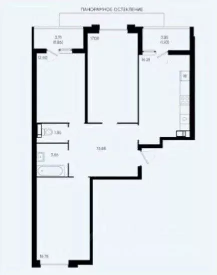 3-к кв. Краснодарский край, Краснодар ул. Григория Булгакова, 13к1 ... - Фото 0