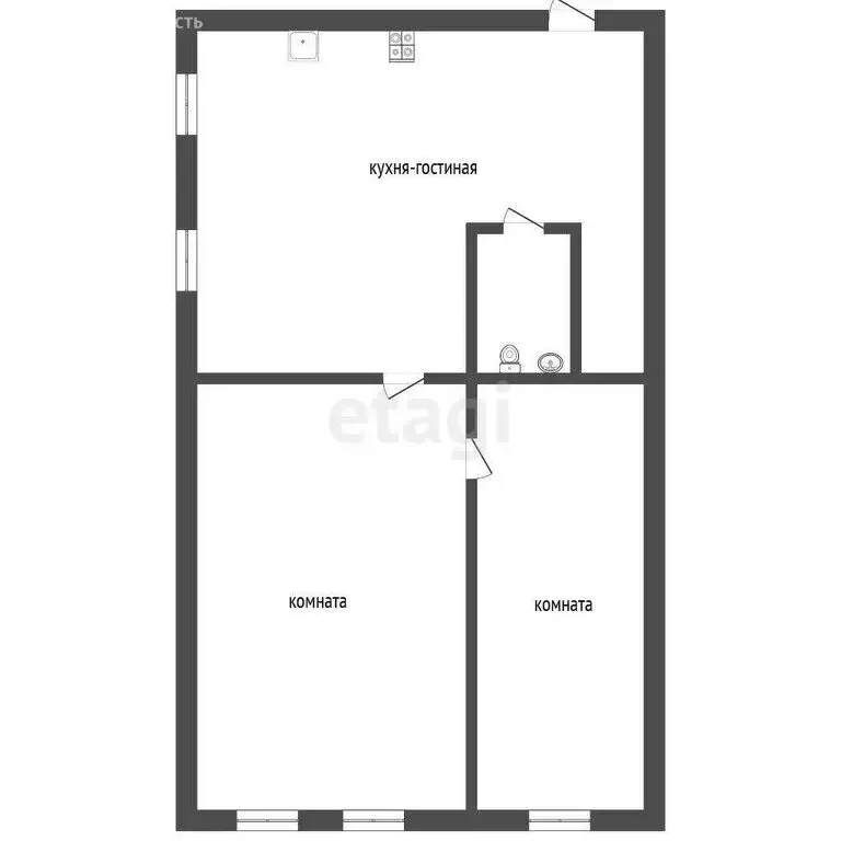 Дом в посёлок Новоселезнево, Интернациональный переулок (48.9 м) - Фото 1