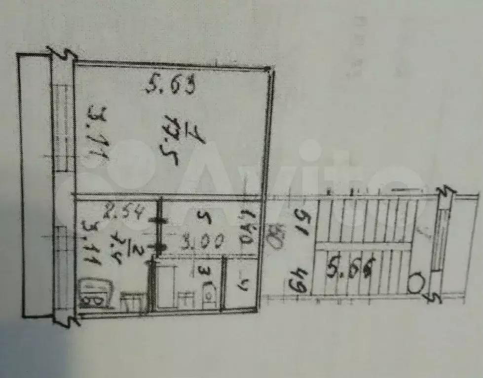 1-к. квартира, 34 м, 2/5 эт. - Фото 0