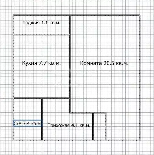 1-к кв. Брянская область, Брянск ул. Жуковского, 26 (35.7 м) - Фото 1