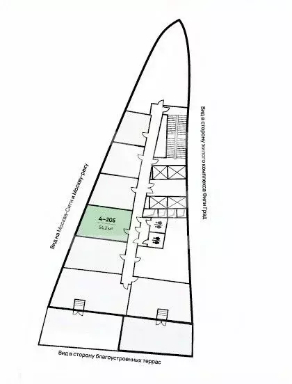 Помещение свободного назначения в Москва ул. Заречная, вл6/1 (54 м) - Фото 2