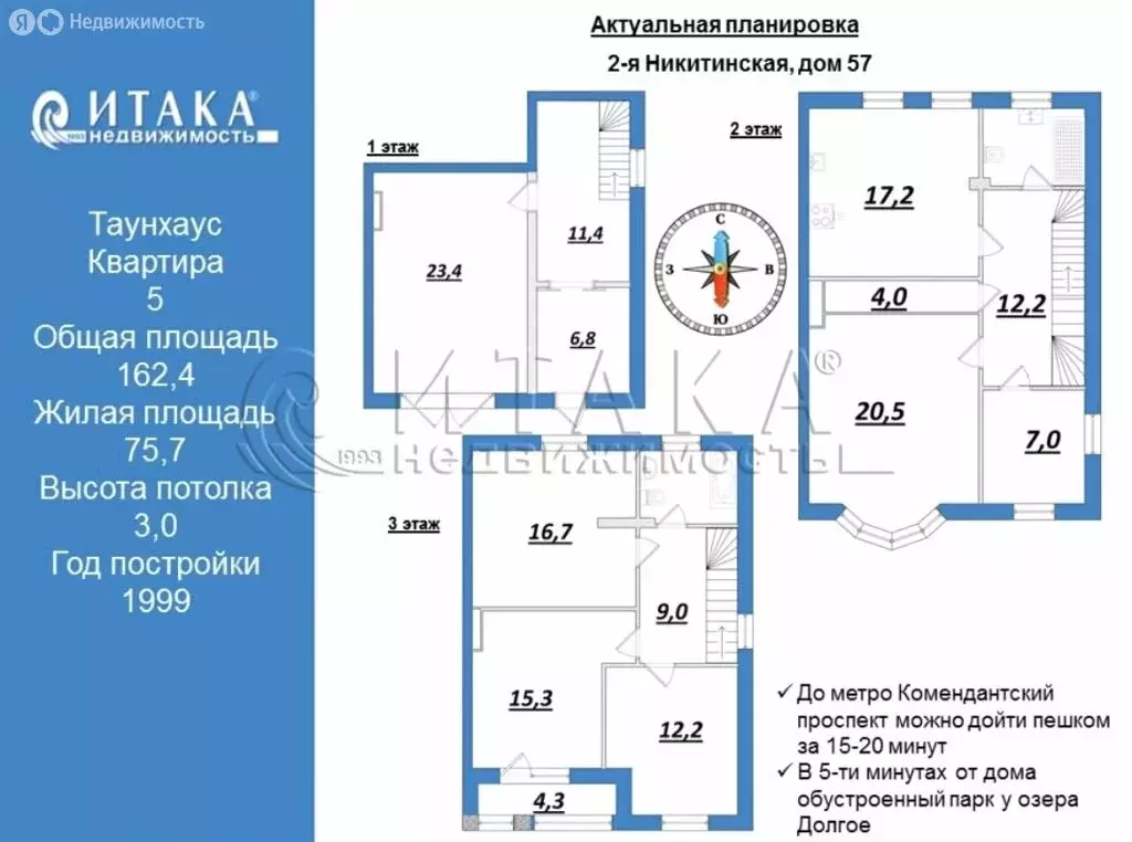 5-комнатная квартира: Санкт-Петербург, 2-я Никитинская улица, 57 ... - Фото 0