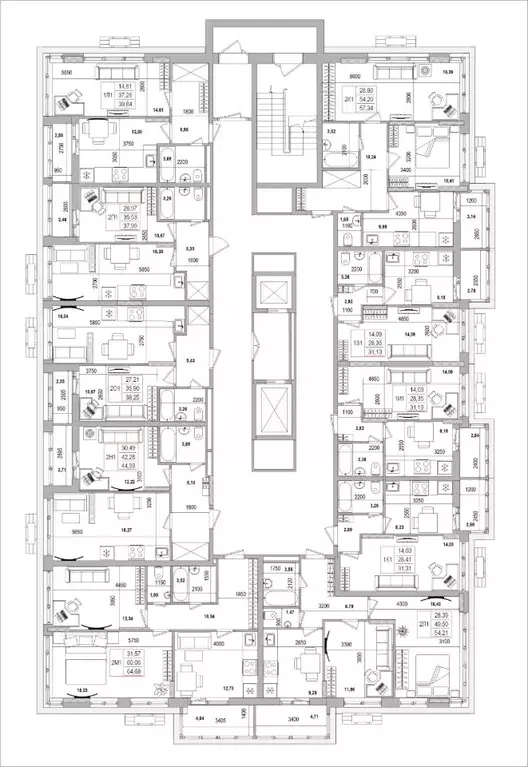 2-к кв. Белгородская область, Белгород Славянская ул. (38.27 м) - Фото 1