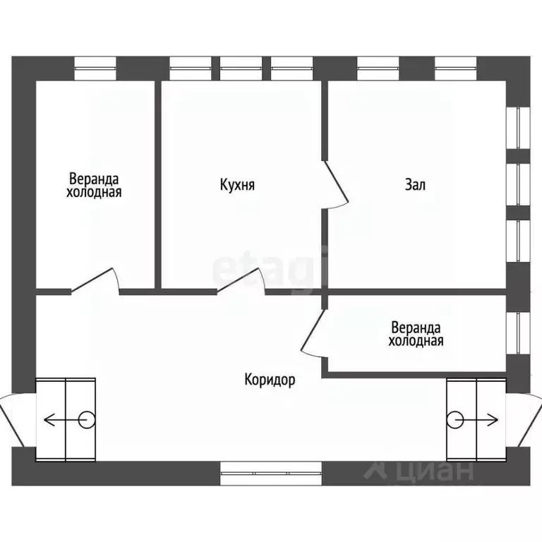 Дом в Мордовия, Дубенский район, с. Морга Красноармейская ул. (38 м) - Фото 1