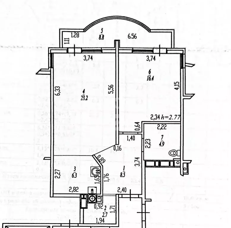 2-к кв. Краснодарский край, Славянск-на-Кубани ул. Победы (70.8 м) - Фото 2