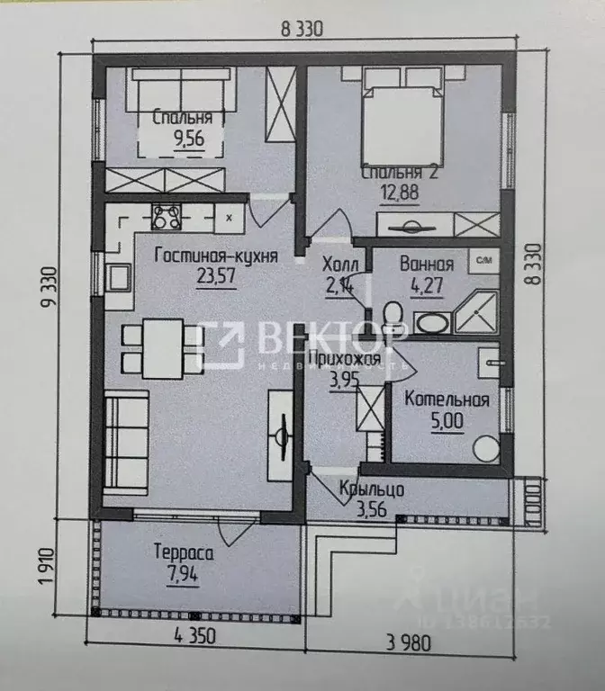 Дом в Ивановская область, Лежневский район, Шилыковское с/пос, д. ... - Фото 2