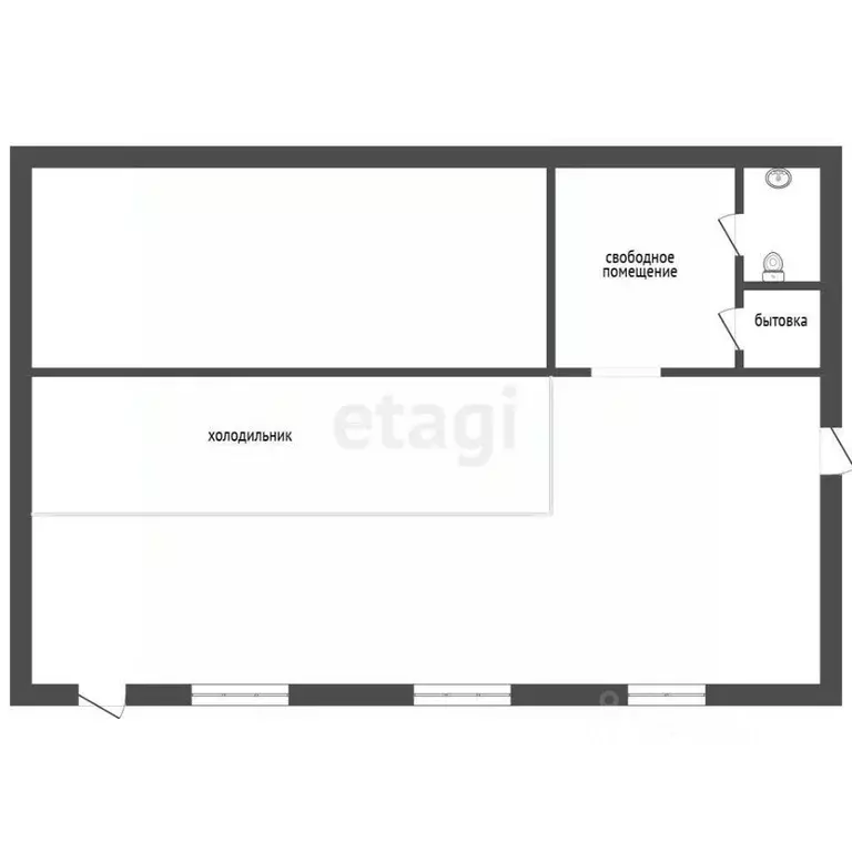 Торговая площадь в Тюменская область, Тюмень Холодильная ул., 142 (150 ... - Фото 1