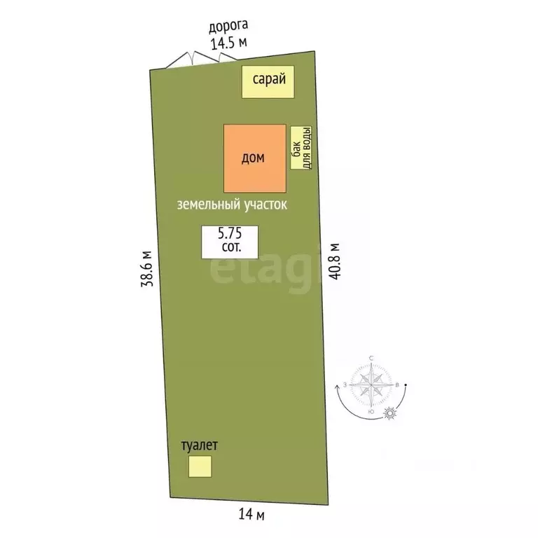 Дом в Томская область, Томск пос. Светлый, Бекон садовое товарищество, ... - Фото 1