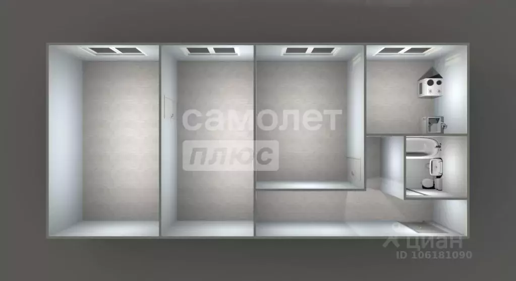 3-к кв. Московская область, Подольск городской округ, пос. ... - Фото 2