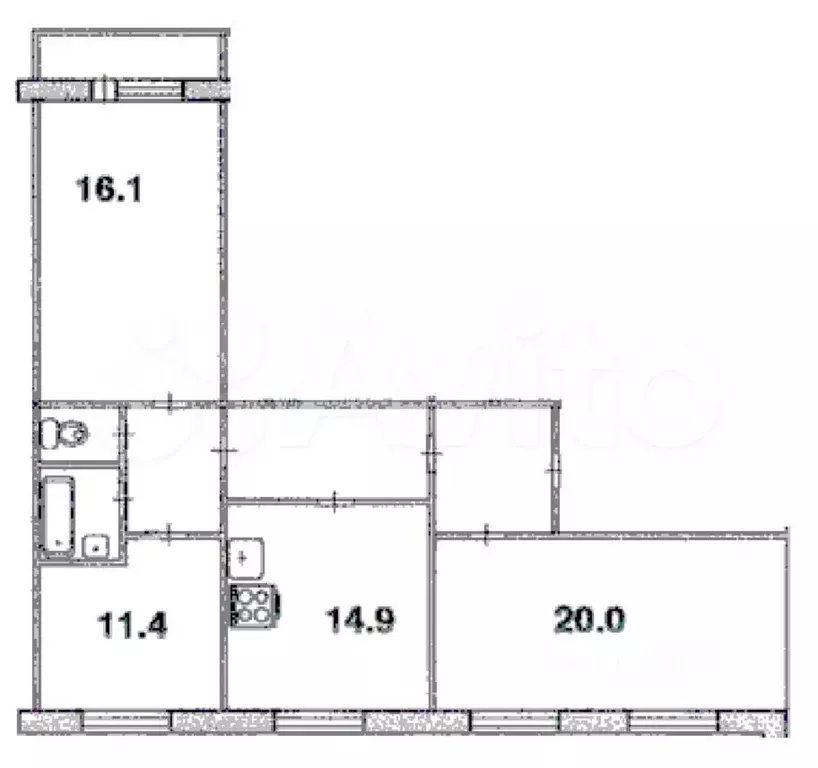 2-к. квартира, 70 м, 13/16 эт. - Фото 0