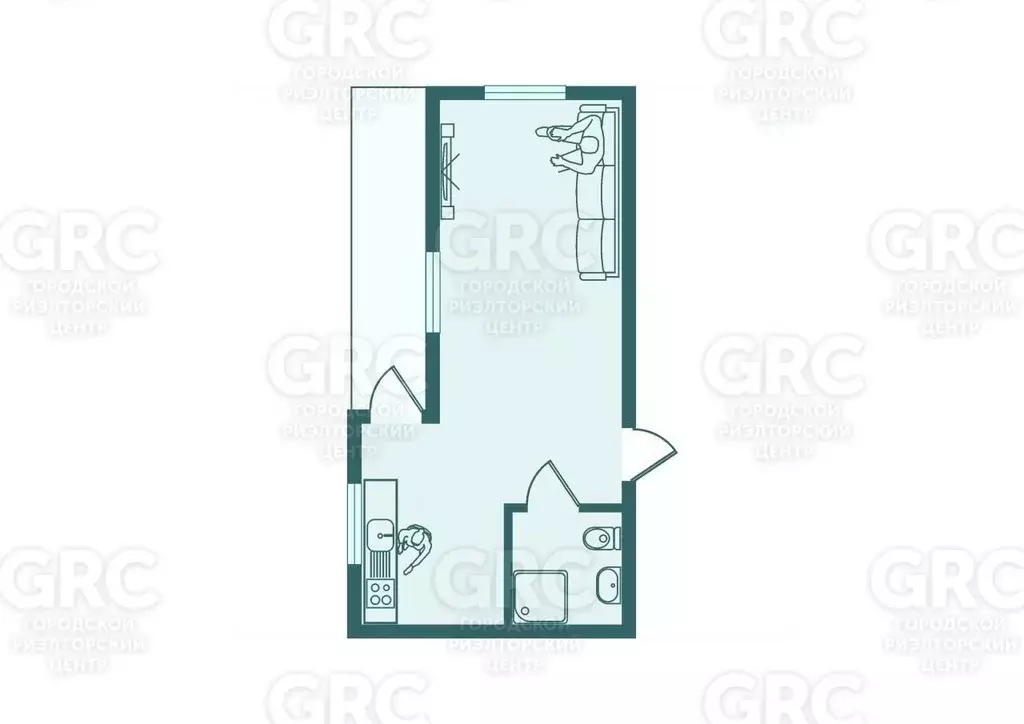 1-к кв. Краснодарский край, Сочи Виноградная ул., 116 (36.3 м) - Фото 2